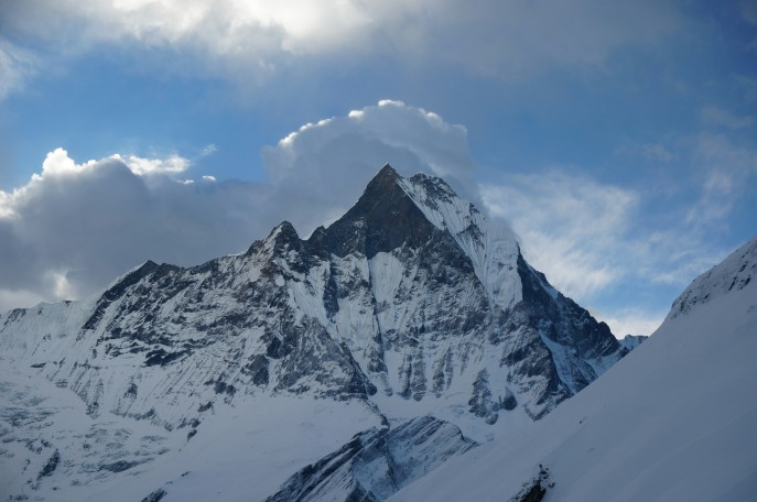 Scenic Path Leading to Annapurna Base Camp